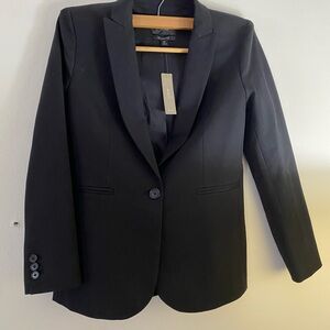 Ann Taylor Petite Black Blazer Classic Suit Jacket